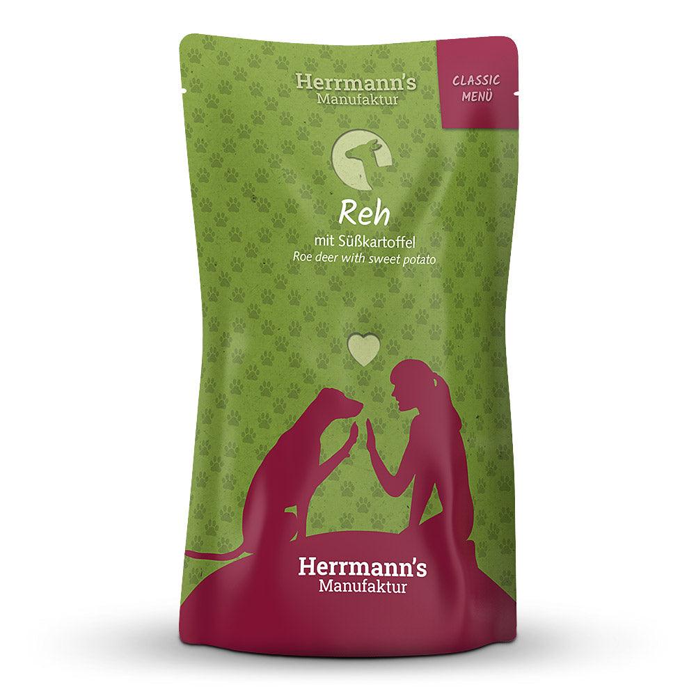 Herrmanns Hund Reh+Süßkartoffeln – Nassfutter getreidefrei – zoo.de
