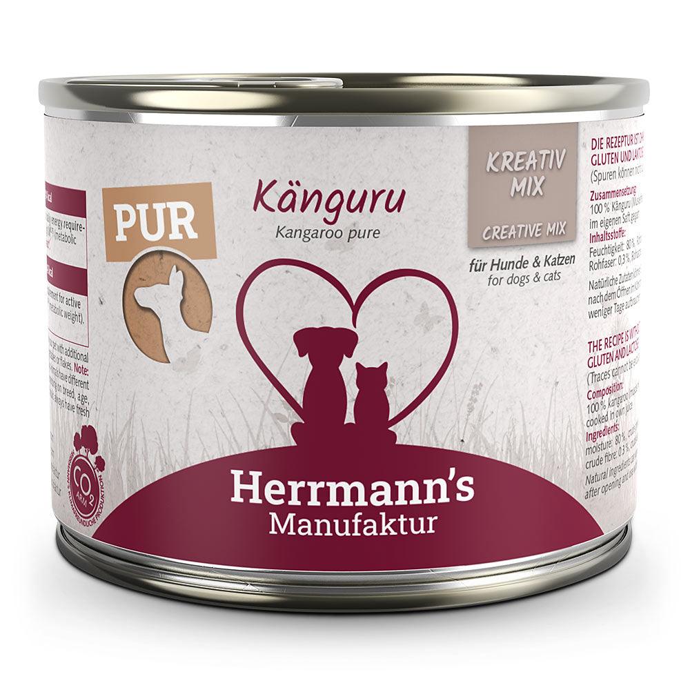 Herrmanns Hund Reinfleisch Knguru  Nassfutter getreidefrei  zoo.de