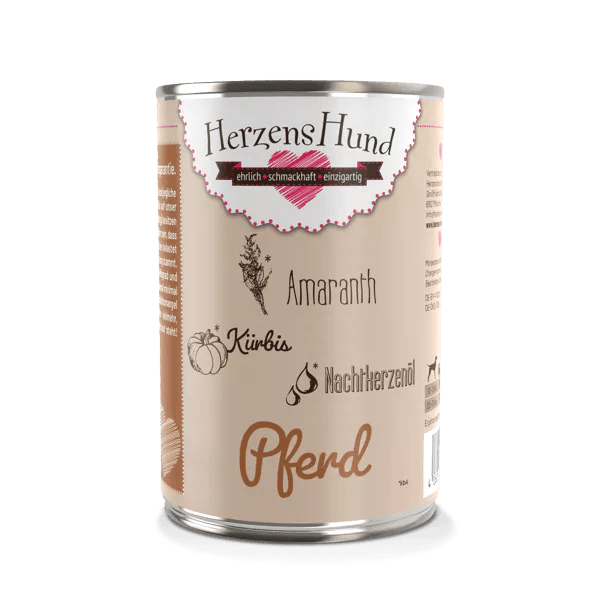 HerzensHund Pferd mit Bio Gemse - glutenfrei & hypoallergen  zoo.de