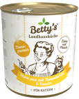 Betty's Landhausküche Katze Huhn pur & Borretschöl, Nassfutter