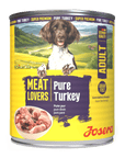 Josera Meat Lovers Pure Turkey Hundenassfutter mit 68 % Pute, Dose Frontansicht