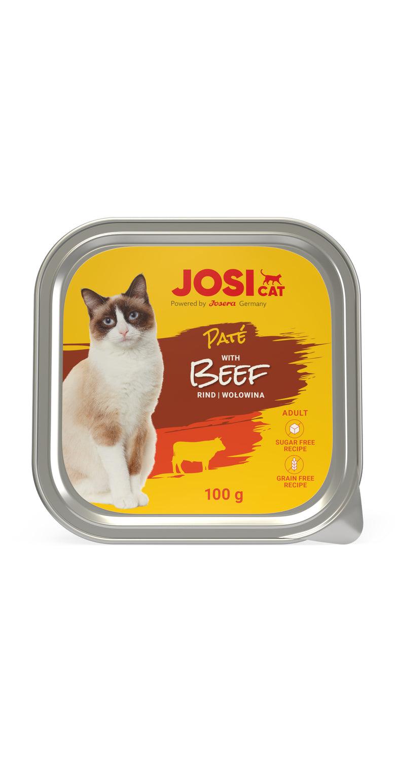 Josera JosiCat Paté with Beef – Nassfutter getreidefrei – zoo.de