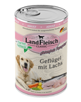 Artikel mit dem Namen Landfleisch Dog Classic Geflügel mit Lachs und Gartengemüse im Shop von zoo.de , dem Onlineshop für nachhaltiges Hundefutter und Katzenfutter.