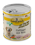 Artikel mit dem Namen Landfleisch Dog Classic Geflügel mit Reis und Gartengemüse extra mager im Shop von zoo.de , dem Onlineshop für nachhaltiges Hundefutter und Katzenfutter.