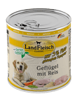 Landfleisch Dog Classic Geflügel mit Reis und Gartengemüse extra mager zoo-de