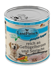 Landfleisch Dog Classic Geflügelherzen und Seelachs mit Gartengemüse zoo-de