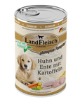 Landfleisch Dog Classic Junior Huhn und Ente und Kartoffeln mit Gartengemüse
