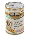 Landfleisch Dog Classic Junior Huhn und Ente und Kartoffeln mit Gartengemüse zoo-de