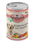 Landfleisch Dog Classic Rinderherzen mit Nudeln und Gartengemüse