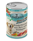 Landfleisch Dog Classic Rinderherzen mit Reis, Wildapfel und Gartengemüse