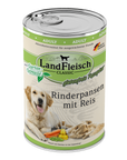 Landfleisch Dog Classic Rinderpansen mit Reis und Gartengemüse