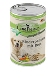 Landfleisch Dog Classic Rinderpansen mit Reis und Gartengemüse zoo-de