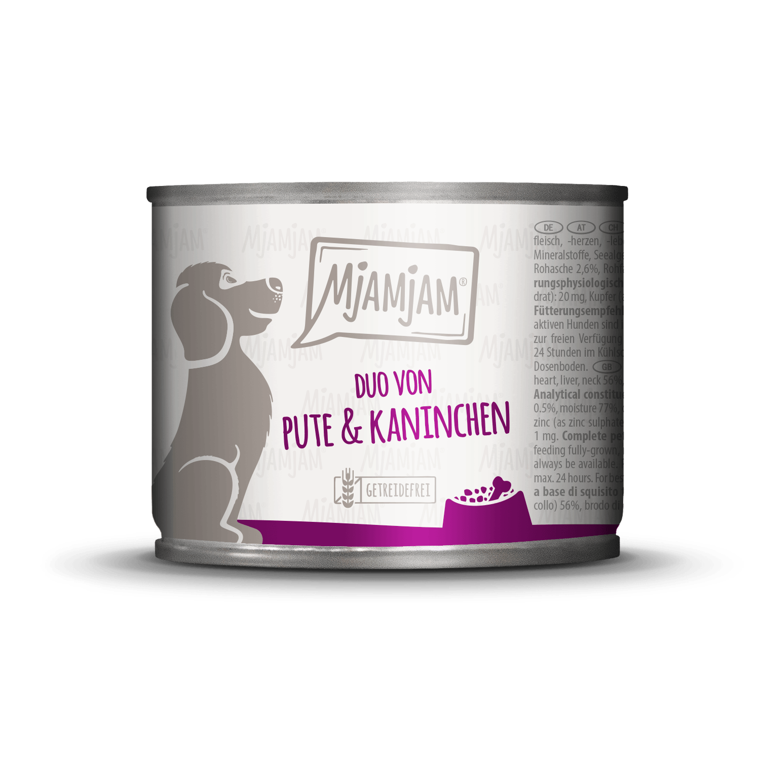 MjAMjAM - Hund - Pute & Kaninchen  Nassfutter getreidefrei  zoo.de