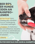 noms+ Kräuter Dentals für Hunde zur Zahn- und Darmpflege (150g)