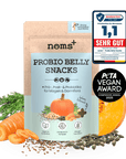 noms+ Probio Belly Snacks für Hunde mit BIOTICS³-Komplex: Präbiotika, Probiotika & Postbiotika