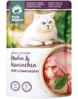 Pure Nature resealable pouch wet cat food chicken rabbit
