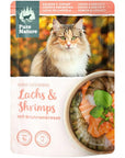 Pure Nature salmon shrimp watercress wet cat food resealable pouch