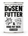 Schnauze & Co. Dosenfutter® Rind & Reis (6 x)