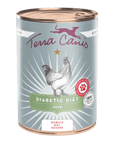Single can Terra Canis Diabetic Diät Huhn wet dog food with chicken and 100% natur seal