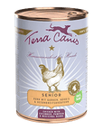 Terra Canis Seniormenü Huhn mit Gurke, Kürbis und Gesundheitskräuter