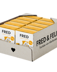 FRED JUNIOR Huhn mit Reis Nassfutter für Hunde, Karton mit 10 x 390 g Tetra Pak