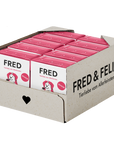 FRED SENIOR Schwein Nassfutter für Hunde, Karton mit 10 x 390 g Tetra Pak