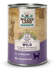 Wildes Land Hund Wild mit Kürbis