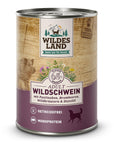Wildes Land Hund Wildschwein mit Pastinake