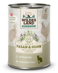 Wildes Land Katze Fasan und Huhn