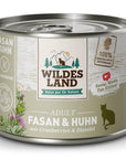 Wildes Land Katze Fasan und Huhn