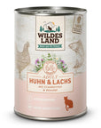 Wildes Land Katze Huhn und Lachs mit Distelöl