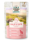 Wildes Land Katze Kalb und Ente