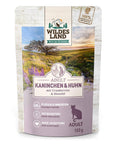 Wildes Land Katze Kaninchen und Huhn mit Distelöl