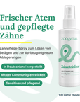 zooVital dog tooth powder spray promoting fresh breath and clean teeth