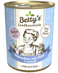 Artikel mit dem Namen Betty's Kitten Hühnchen & Rind im Shop von zoo.de , dem Onlineshop für nachhaltiges Hundefutter und Katzenfutter.