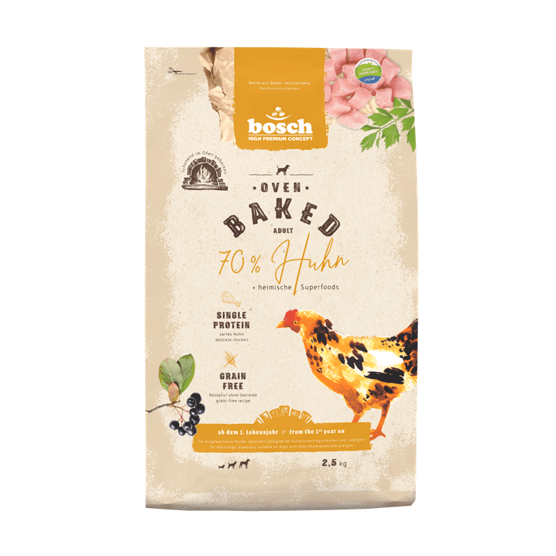 Bosch Oven Baked Huhn – Hundefutter getreidefrei – zoo.de