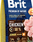 BRIT Premium by Nature Dog Junior M 15 kg
