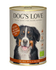 Artikel mit dem Namen DOG'S LOVE BIO Rind im Shop von zoo.de , dem Onlineshop für nachhaltiges Hundefutter und Katzenfutter.