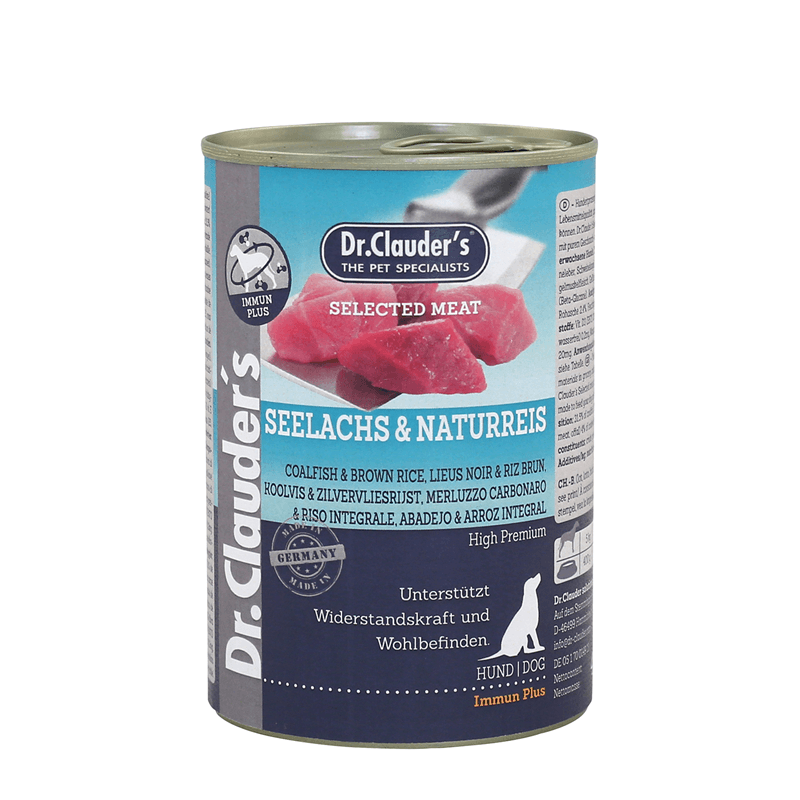Dr.Clauder's Selected Meat Seelachs+Reis – Hundefutter – zoo.de