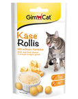 Artikel mit dem Namen GimCat Käse-Rollis im Shop von zoo.de , dem Onlineshop für nachhaltiges Hundefutter und Katzenfutter.