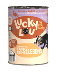 Artikel mit dem Namen Lucky Lou Lifestage Adult Geflügel & Lachs im Shop von zoo.de , dem Onlineshop für nachhaltiges Hundefutter und Katzenfutter.