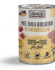 Artikel mit dem Namen MAC's Cat Pute, Rind & Heidebeere im Shop von zoo.de , dem Onlineshop für nachhaltiges Hundefutter und Katzenfutter.