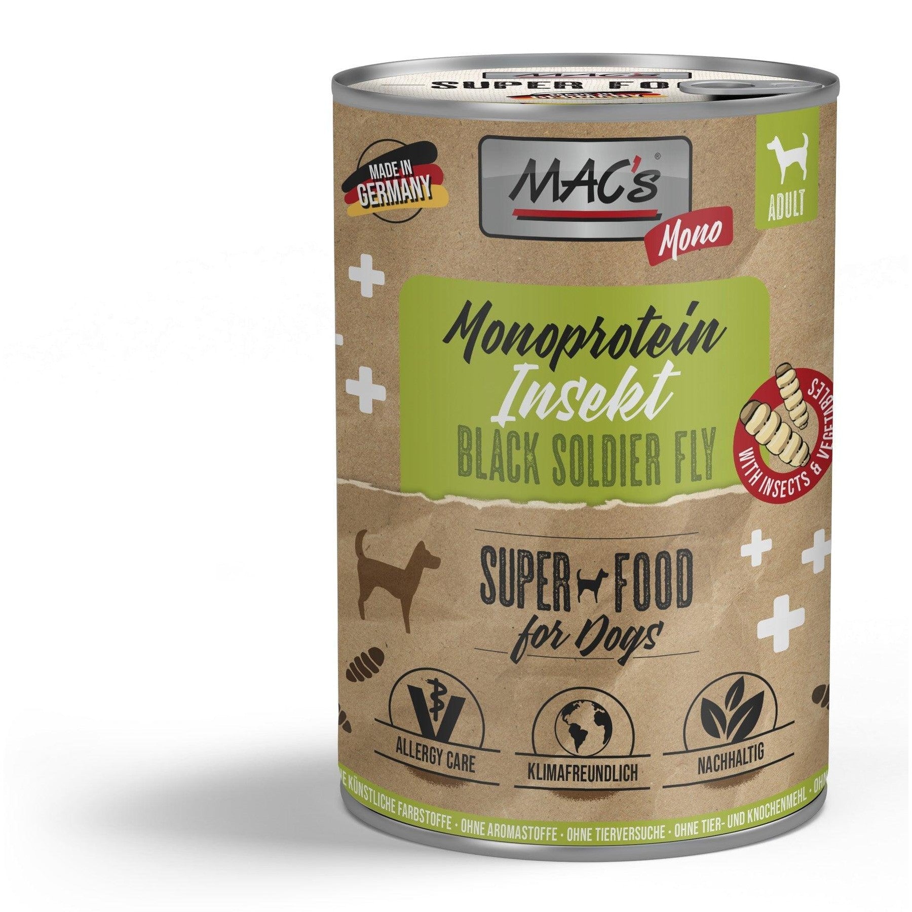 MAC's DOG Monoprotein Insekten – getreidefrei – zoo.de