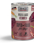 Artikel mit dem Namen MAC's Dog Wild & Lamm im Shop von zoo.de , dem Onlineshop für nachhaltiges Hundefutter und Katzenfutter.
