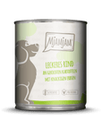 Artikel mit dem Namen MjAMjAM - Hund - leckeres Rind an gekochten Kartoffeln im Shop von zoo.de , dem Onlineshop für nachhaltiges Hundefutter und Katzenfutter.