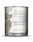 Artikel mit dem Namen MjAMjAM - Hund - vorzügliches Kalb an gedämpfter Zucchini im Shop von zoo.de , dem Onlineshop für nachhaltiges Hundefutter und Katzenfutter.