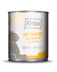 Artikel mit dem Namen MjAMjAM - Katze - Hühnchen an Apfelstückchen im Shop von zoo.de , dem Onlineshop für nachhaltiges Hundefutter und Katzenfutter.