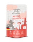 Artikel mit dem Namen MjAMjAM - Katze - Mahlzeit mit leckeren Herzen im Shop von zoo.de , dem Onlineshop für nachhaltiges Hundefutter und Katzenfutter.