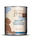 Artikel mit dem Namen MjAMjAM - Katze - purer Fleischgenuss - zarte Ente im Shop von zoo.de , dem Onlineshop für nachhaltiges Hundefutter und Katzenfutter.