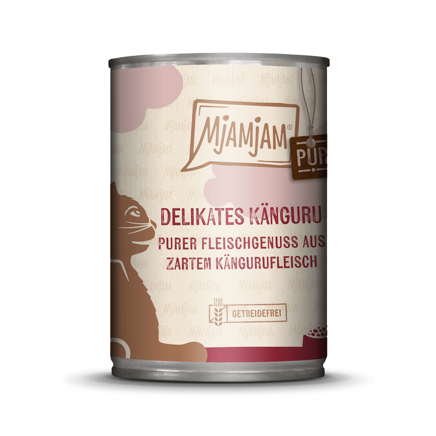 Artikel mit dem Namen MjAMjAM - Katze - purer Fleischgenuss - zartes Känguru im Shop von zoo.de , dem Onlineshop für nachhaltiges Hundefutter und Katzenfutter.
